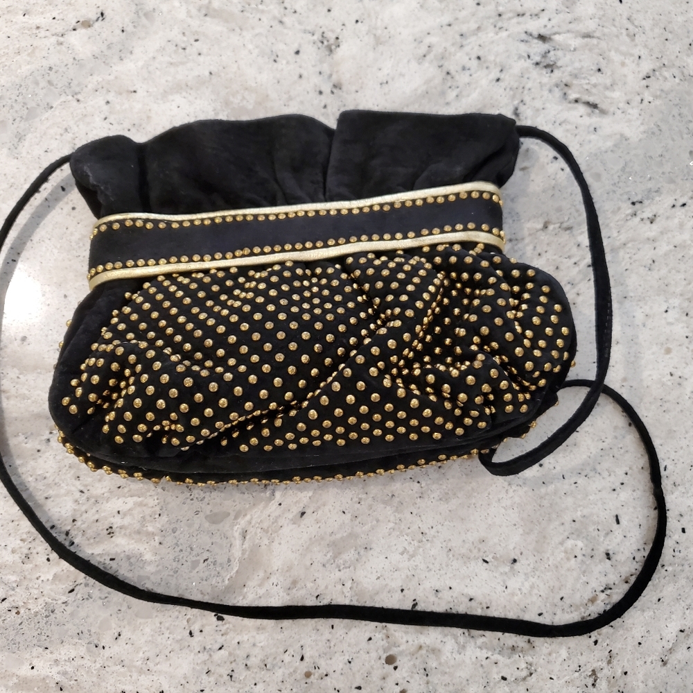 Isabel USA black bag with gold accents